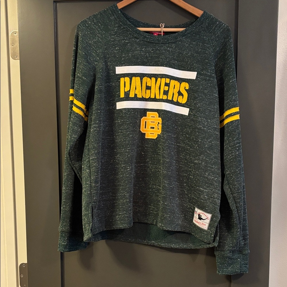 Mitchell & Ness Green and Yellow NFL Fleece